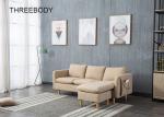 Light Skin Contemporary Bedroom Furniture Fabric Corner Sofa Set Three Seater