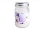 Large Frosted Glass Candle Holder Lead - Free Glass Unique Design