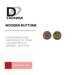 China Jacket Craft Coloured Wooden Buttons Good Texture Environmentally Friendly wholesale