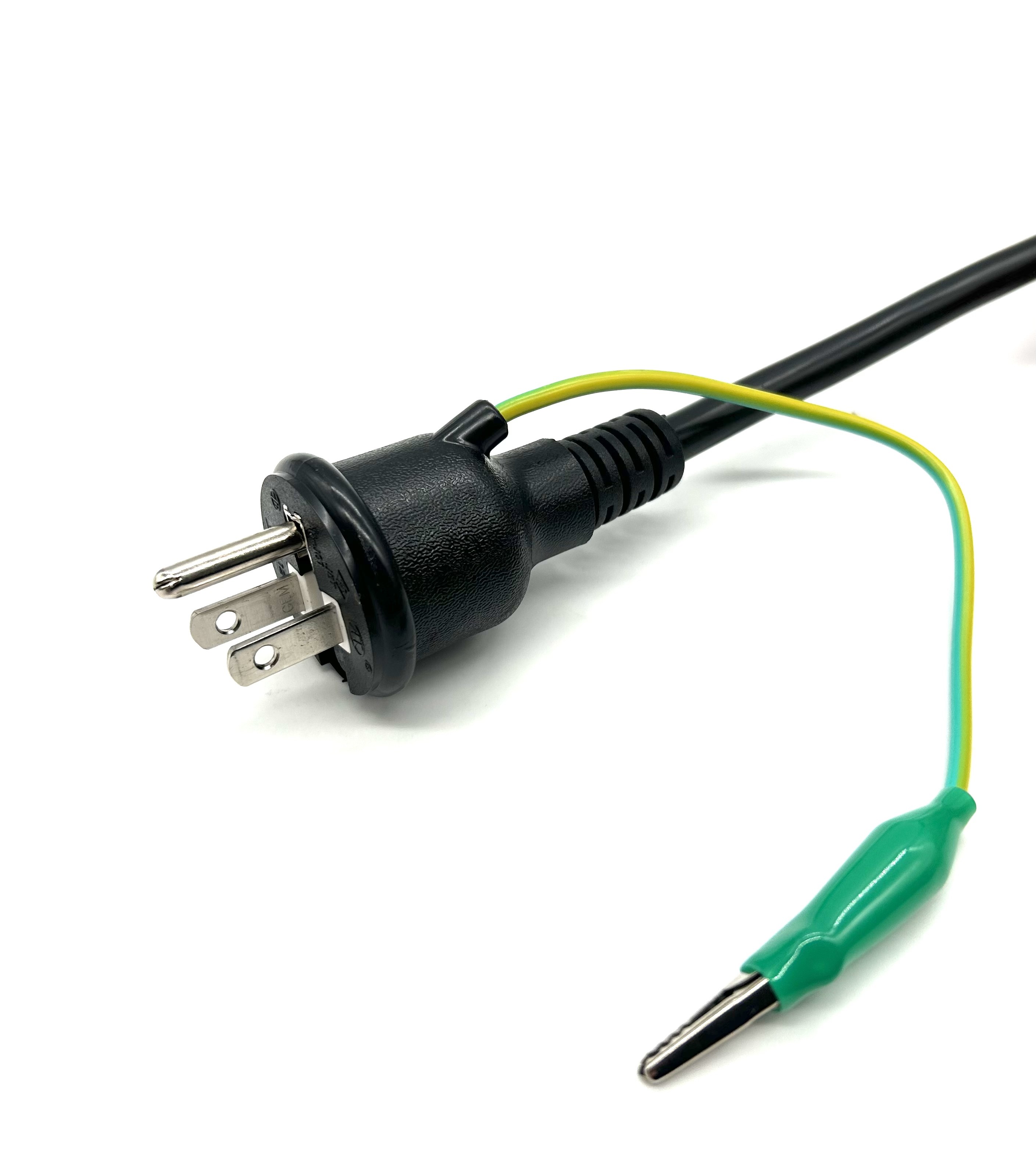 Japanese Waterproof Three-plug Ground PSE Certified Power Cord Japanese Style Power Cord with Insulated Plug Wire Power Cord