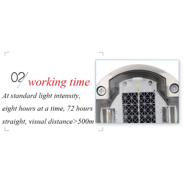 In Ground LED Solar Warning Lights Signs Solar Powered Road Studs