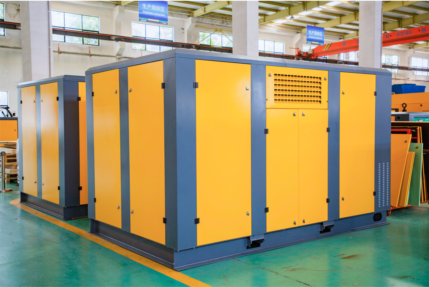 ASME 180hp Flange Mounted Medium Pressure Screw Container Compressor