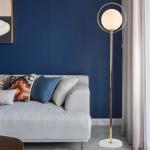 Postmodern glass ball LED floor lamp art living room bedside bedroom nordic led