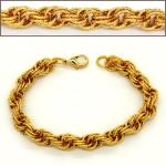 Fashion Men jewelry bracelet 18K Real Gold Plated Chunky Link Chain Bangle