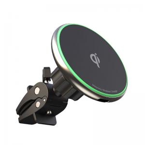 China Rotation Magnetic Car Mount Phone Holder Wireless Charging Cradle 9V 1.12A wholesale