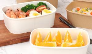 China Square Kraft Paper Soup Bowl Recycled Matt Laminated Customized wholesale
