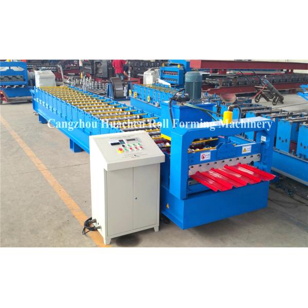 Metal Roofing Sheet Glazed Tile Roll Forming Machine 19 Rows