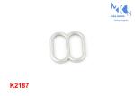 Square Shiny Metal Slide Buckle 13mm Inner Size Zinc Alloy For Belt / Bag