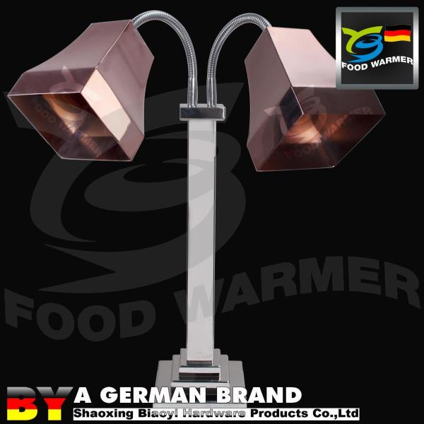Extra Thick Food Warmer Lamp Stainless Steel Structure Material For Dish