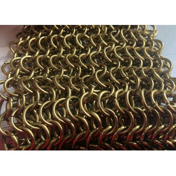 Different Color Chain Mail Wire Mesh Stainless Steel Ring Mesh Curtains