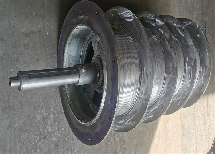 Galvanized Multiple Cable Lebus Grooved Winch Drum For Window Washer