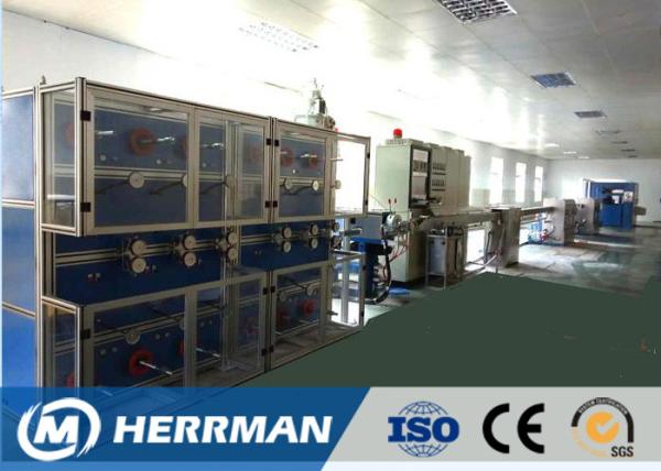 Siemens Motor Fiber Optic Cable Production Line 600MPM Optic Fiber Buffering