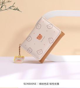 China SMALL PURSE LADIES PURSE SHORT STYLE GIRL STUDENT FASHION CARTOON COIN WALLET WHOLESALE WALLET CLIP FEMALE wholesale