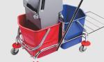 Restaurant Down Press Double Mop Bucket With Wringer