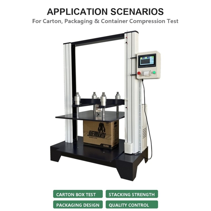 Computerized Carton Compression Testing Machine Servo Box Compression Strength