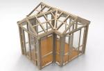 Outdoor Glass Patio Rooms Environment Friendly Exterior Prefab Sunroom Addition