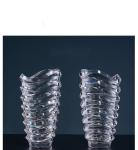 Factory Custom Well-design High Quality Rim Gold Decorative Clear Glass Wedding