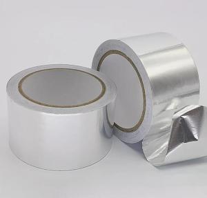 China 80 Micron Aluminum Foil Adhesive Tape For Solvent Acrylic Adhesive And Temperature Range -30~120 ℃ wholesale