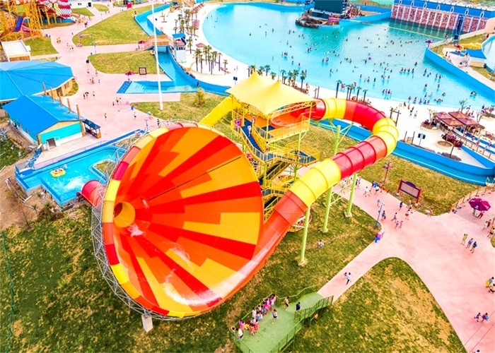 Customized Aqua Park Super Tornado Water Slide For Tourists