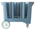 500 lb Adjustable Dish Caddy , Hotel Restaurant Dish Cart