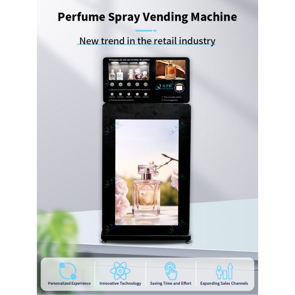 XYZ Commercial Street Perfume Vending Machine Fully Automatic Freestanding Cologne Perfume Spraying Vending Machine