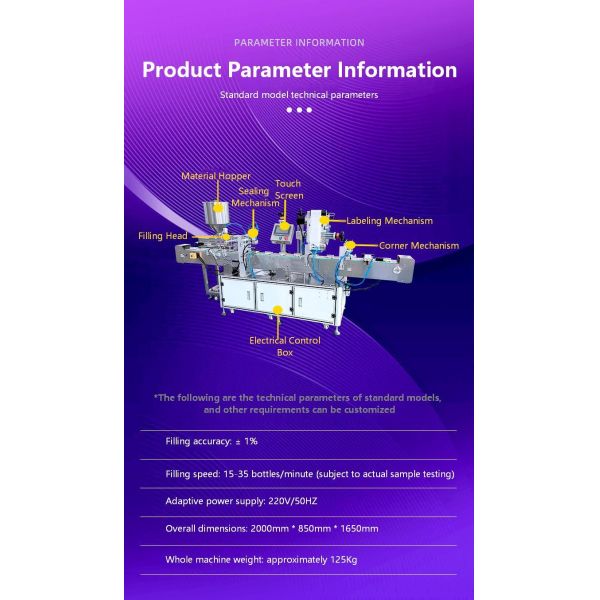 Customized Fully Automatic Customized Single Head Sealing Film Labeling and Filling Machine CH-GZ05
