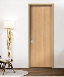 Aluminum Frame Melamine HPL Flat Panel hollow Door for house sale