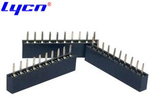 China DIP 180 Degree Straight Female Header 5.0mm Height U Type Terminal wholesale