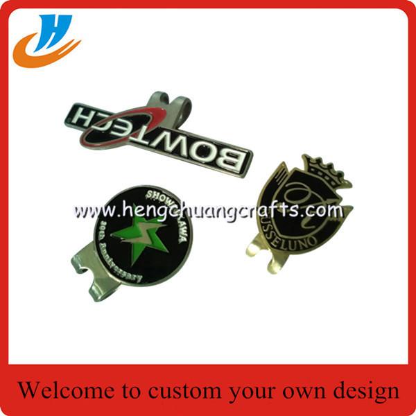 Quality Wholesale logo golf ball marker hat clip and divot tool set,customized golf accessory products for sale