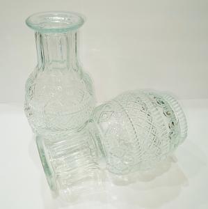 China Transparent Bud Pot Bulk Custom Round Nordic Mini Cylinder Clear Glass Flower Vase wholesale