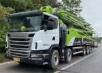 2013 Zoomlion Mode Used Concrete Pump Boom Trucks 63m With Scania Chassis in