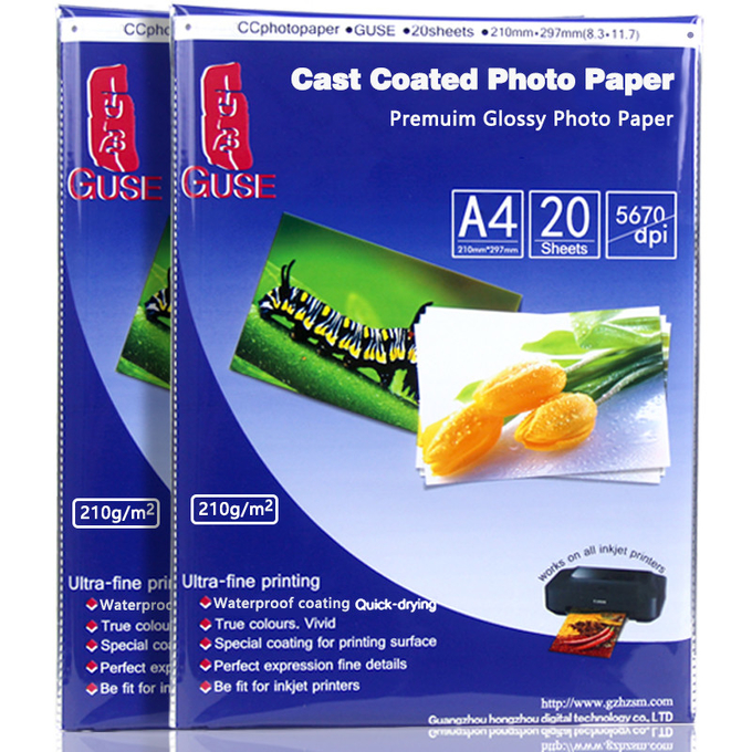 Smooth Glossy 180 Gsm Glossy Photo Paper , A4 Size Photo Paper For Albums 5