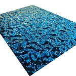 Sapphire Blue Color embossed stainless steel plate With Water Ripple Surface