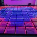 New Round LED 3D Mirror Dance Floor Lamp For Party Wedding Show