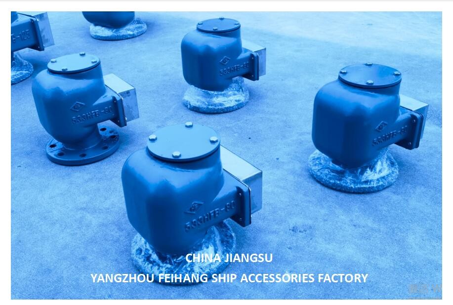 533HFB-80A BALLAST TANK AIR VENT HEAD AND BALLAST AIR PIPE HEAD 533hfb-80a BODY CAST IRON AND STAINLESS STEEL FLOATER