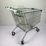 Super Large 275L Grocery Shopping Trolley Q195 Steel Metal Shopping Cart