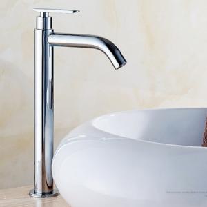 China SUS304 Stainless Steel Stylish Vessel Bathroom Single Cold Water Basin Taps in Chrome wholesale