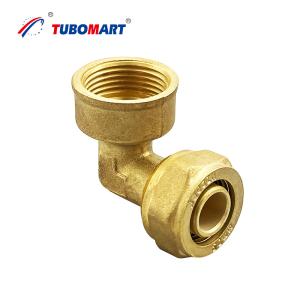 China Brass Chrome Plated Compression Fittings Leak Resistant Pex Plumbing Fittings wholesale