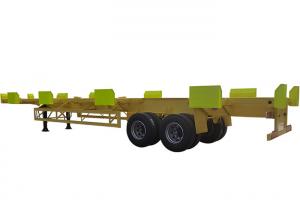 China 2axle 20FT Skeleton Container Semi Trailer 40FT Slider Container on sale
