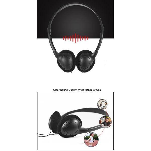 Custom Logo Wired Headphones Wired Earphones 3.5mm Plug with Flat Cable Headset Over-ear Form Factor