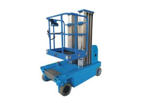 China Electric Double Mast Forklift Aluminum Alloy By Automatic Electric Lift Platform 200kg Walking Load wholesale