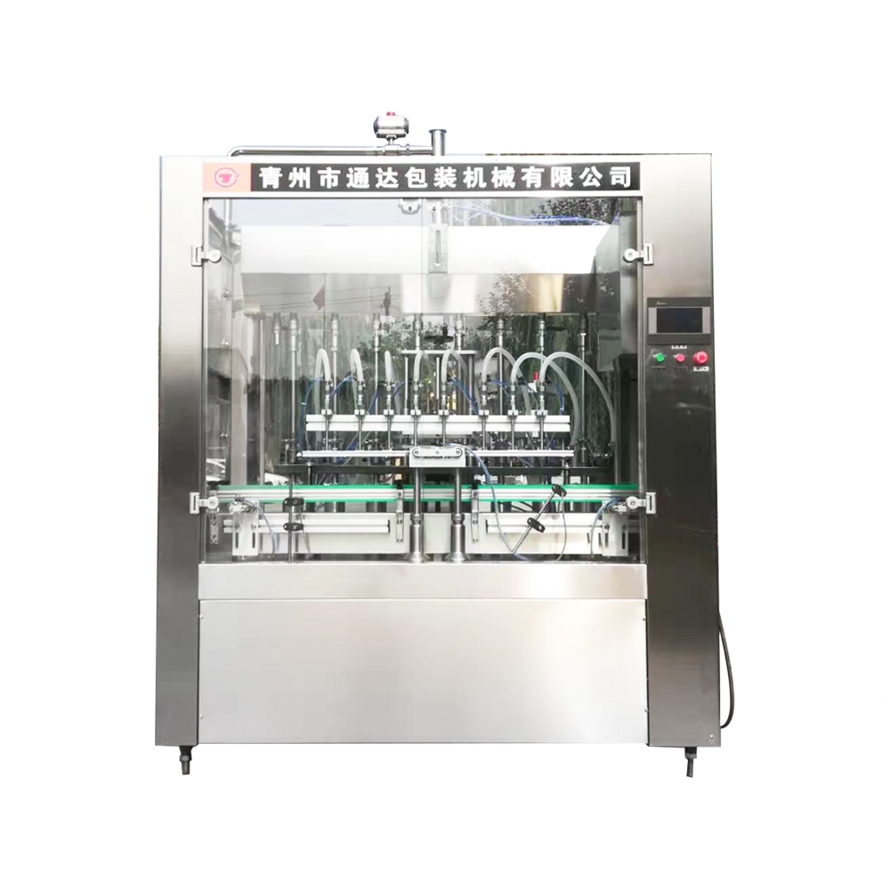 Staight Paste Filling Wine Bottle Capper , 16 Nozzles Aluminium Cap Sealing Machine