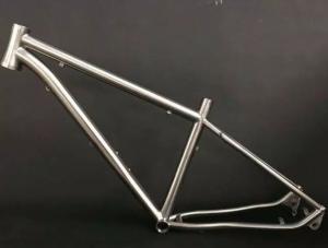 China Gr.9 Welding Titanium Bike Frame , Mountain Titanium Bicycle Frame 1.5-1.6kg Weight on sale