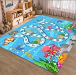 Cartoon Track Traffic Map Carpets For Living Room Floor, Children Playroom Rug