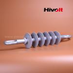 36kv 70kn Insulator Suspension Long Rod Polymer With Oval Eye Double End