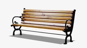 China Customized Bamboo Park Bench Insect Prevention Cast Iron Frame Stylish Appearance wholesale