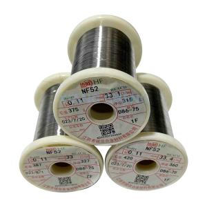 China Exceptionally Low Coercive Field NF52 PTC Ni-Fe Alloy Wire 0.05 mm wholesale