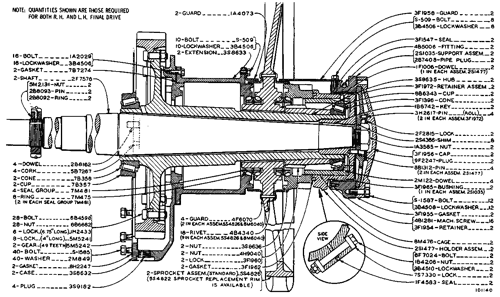 None FINAL DRIVE Parts scheme