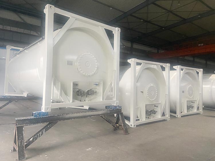 9 High Stacking T50 LPG Liquid Chlorine Gas 20ft ISO Tank Container 18/23.45Bar Pressure