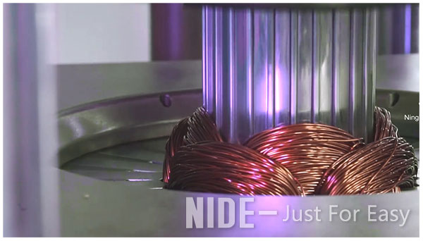 Auto table fan motor stator coil forming and shaping Machine for electric air conditioner motor-2